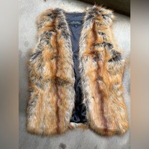 Fabulous Furs Multicolor Faux Fur Vest